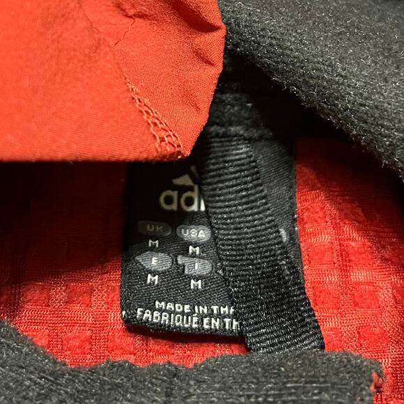 Adidas Hydrosuit Climaproof Hooded Full Zip Red Jacket Medium - Picture 3 of 6